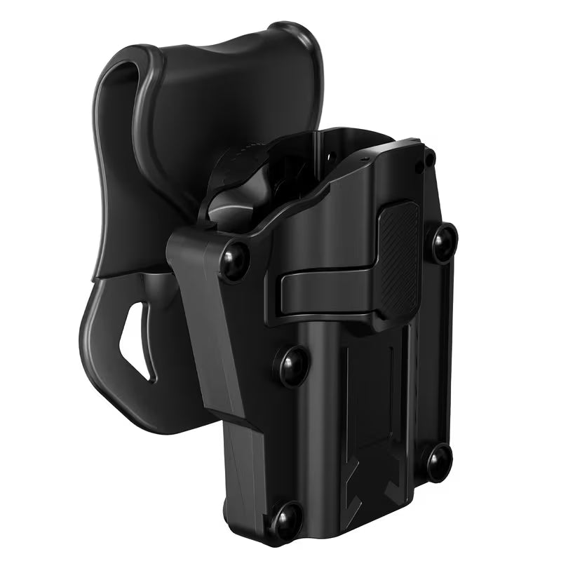 Funda táctica universal para diestros con función de liberación rápida, apta para G17, 1911, 92FS, M9, CZ 75, etc