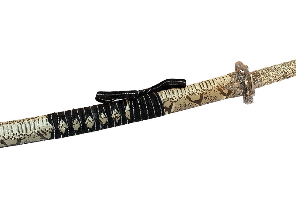SAMURAI SWORD 42.5 KING COBRA SNAKE HEAD HANDLE - vista 3