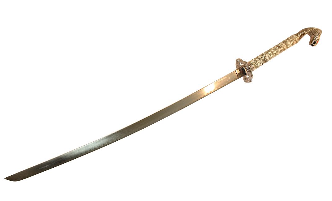 SAMURAI SWORD 42.5 KING COBRA SNAKE HEAD HANDLE - vista 2