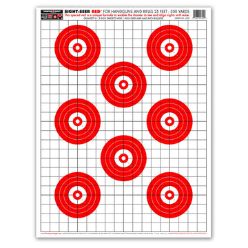 DIANA SIGHT SEER RED 19X25 PAPER TARGETS (4300)