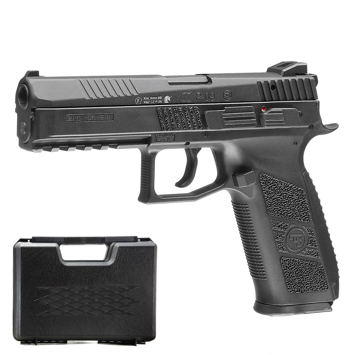 PISTOLA AIRSOFT ASG CZ P-09 BLACK GBB CO2 - vista 4