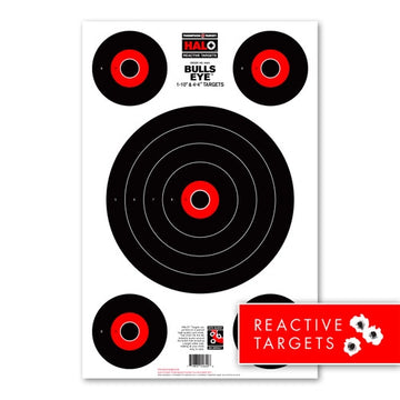 DIANA HALO BULLSEYE 10 & 4 – 12.5X19 REACTIVE TARGETS (4640)