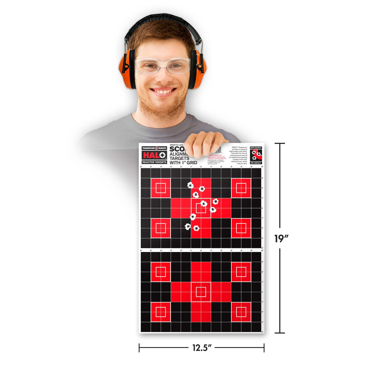 DIANA HALO SCOPE ALIGNMENTE/SIGHT 12.5X19 REACTIVE TARGETS (4643) - vista 2