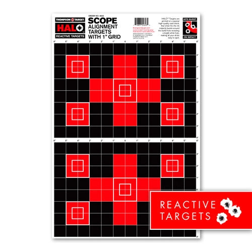 DIANA HALO SCOPE ALIGNMENTE/SIGHT 12.5X19 REACTIVE TARGETS (4643)