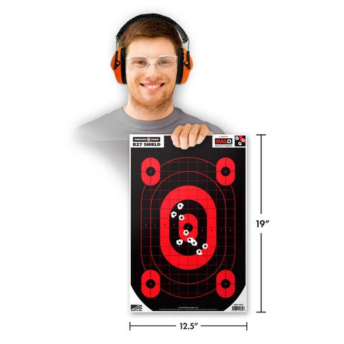 DIANA HALO B27 SHIELD 12.5X19 REACTIVE TARGETS (4650)