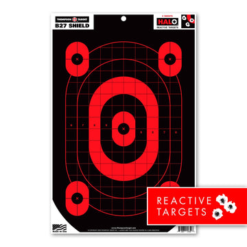 DIANA HALO B27 SHIELD 12.5X19 REACTIVE TARGETS (4650)
