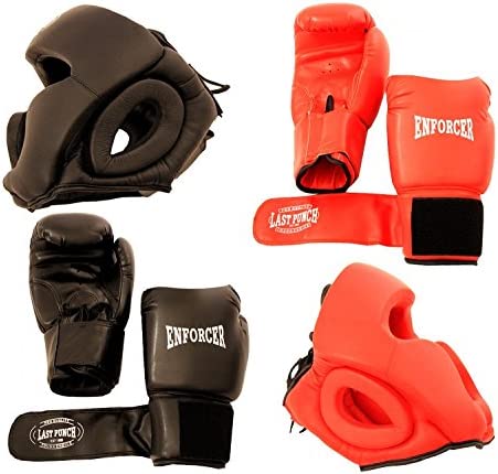 BOXING GLOVES LAST PUNCH HIGH 2 PAIRS PRO & PRO HEAD GEARS PRO QUALITY