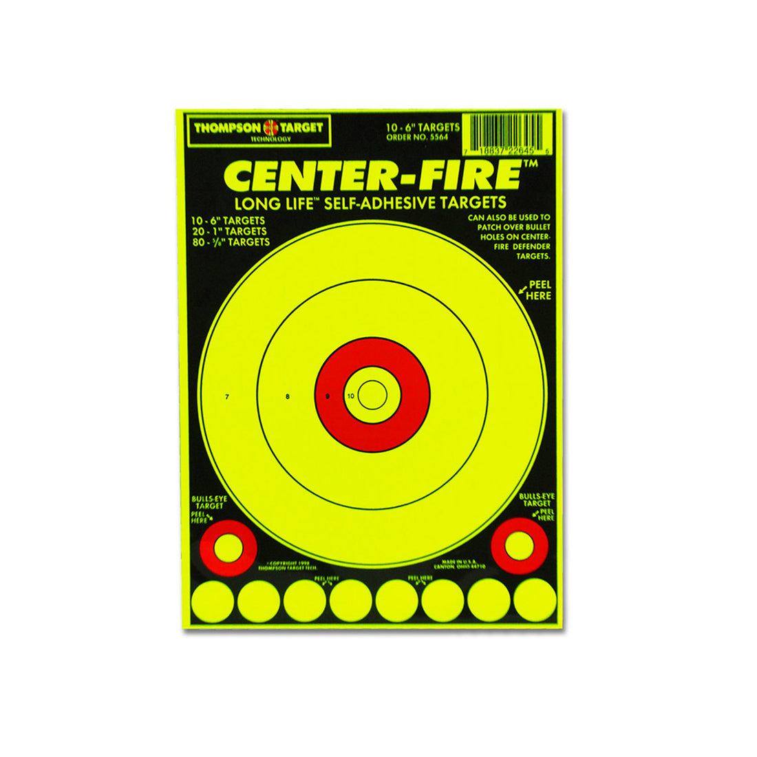 DIANA CENTER-FIRE 6X9 ADHESIVE TARGETS (5564)