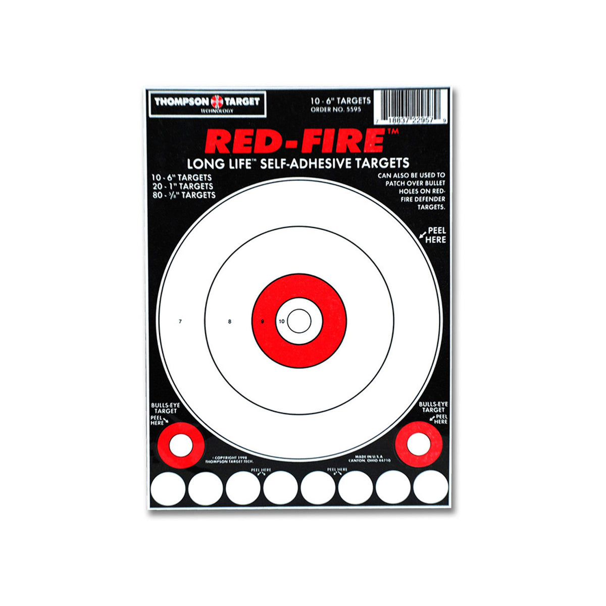 DIANA RED-FIRE 6X9 ADHESIVE TARGETS (5595)