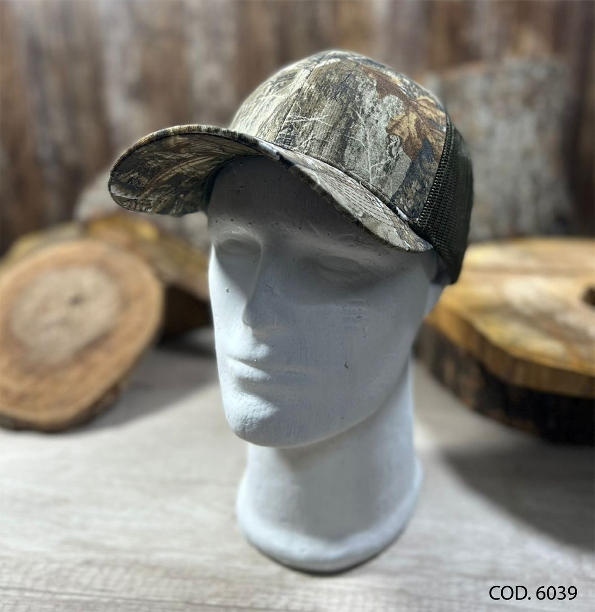 GORRA CAP SMITH REAL TREE EDGE CAMO MESH BLACK – OLIVE - vista 2