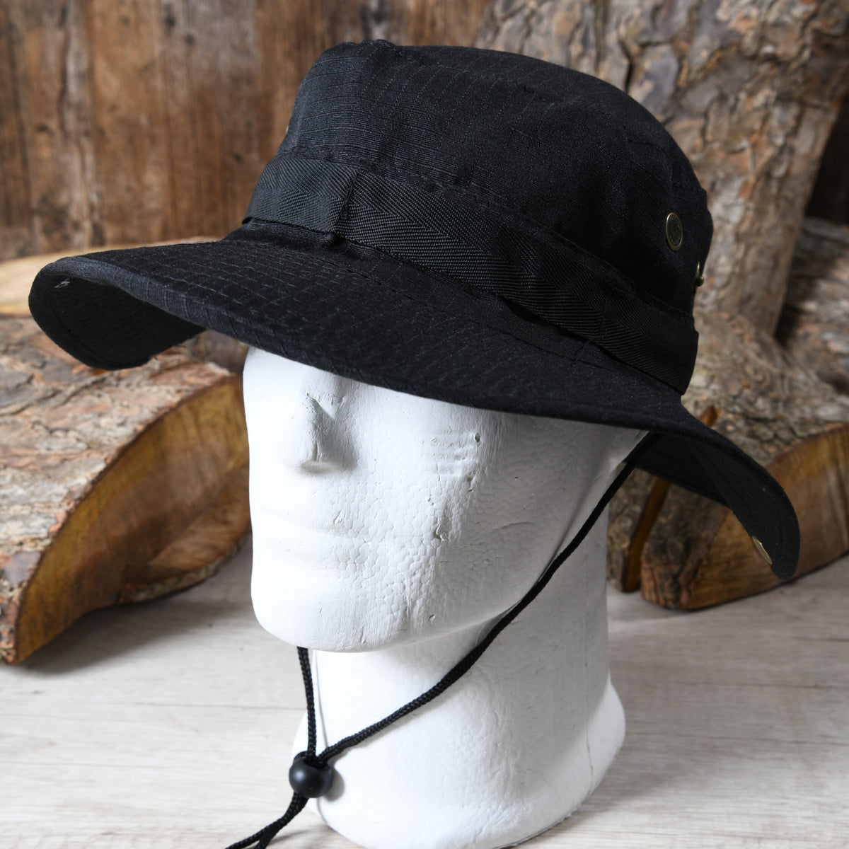 GORRA CAP SMITH SOLID BLACK BOONIE HAT - vista 2