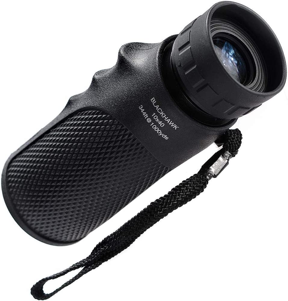 MONOCULAR BARSKA 10X40 WATERPROOF BLACKHAWK COMPACT – GREEN LENS - vista 3