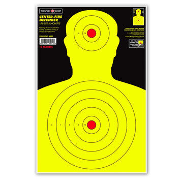DIANA CENTER-FIRE LIFE SIZE 12.5X19 SILHOUETTE TARGETS (6452)