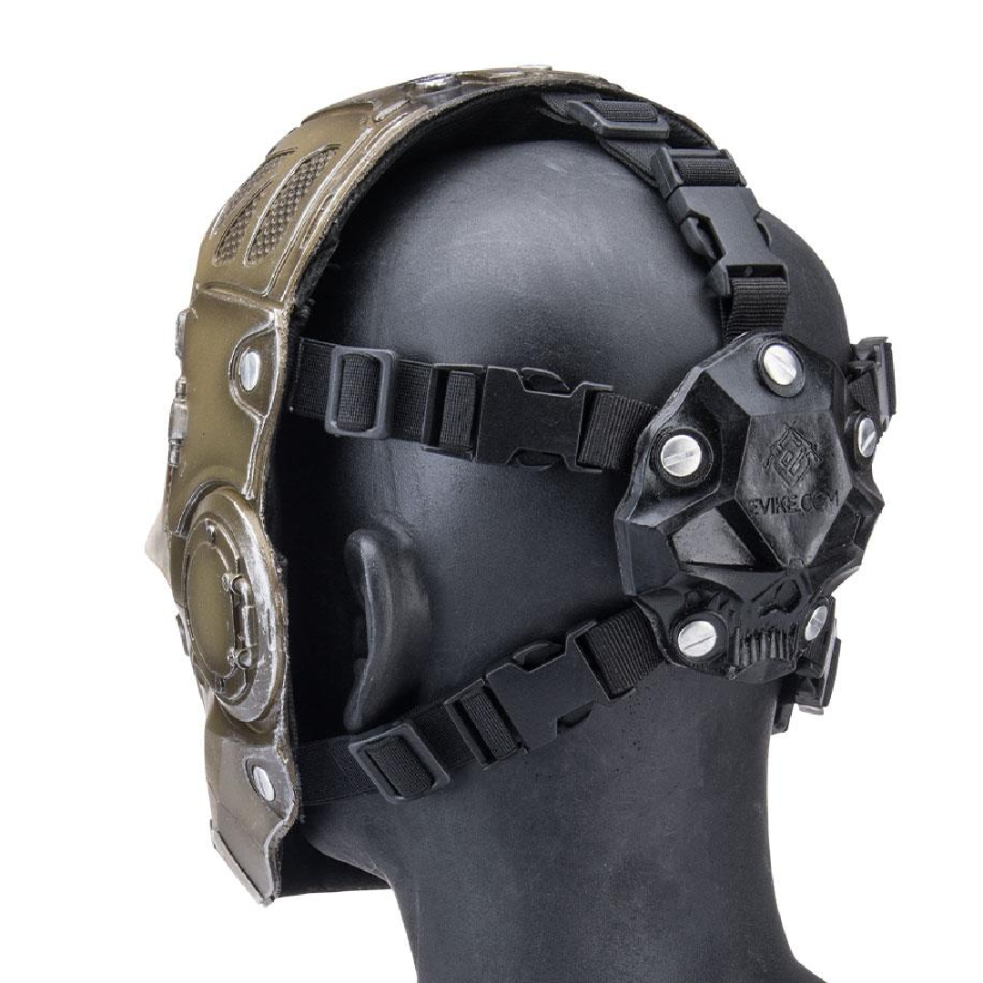 MASCARA FULL FACE FIBERGLASS CYBERSKULL 2 BROWN/POLYCARBONATE LENS/MEDIUM - vista 4