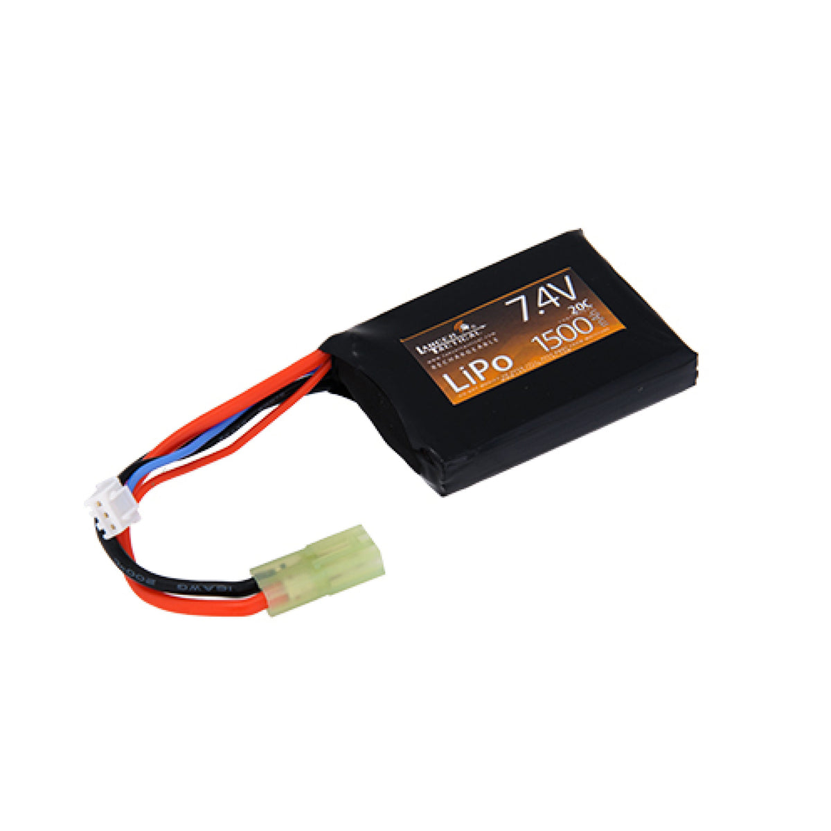 7.4V 1500 MAH 20C HIGH PERFORMANCE BRICK LI-PO LANCER TACTICAL
