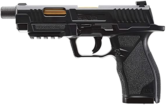 PISTOLA UMAREX UX SA10 .177CAL BLACK/GOLD BARREL - vista 2