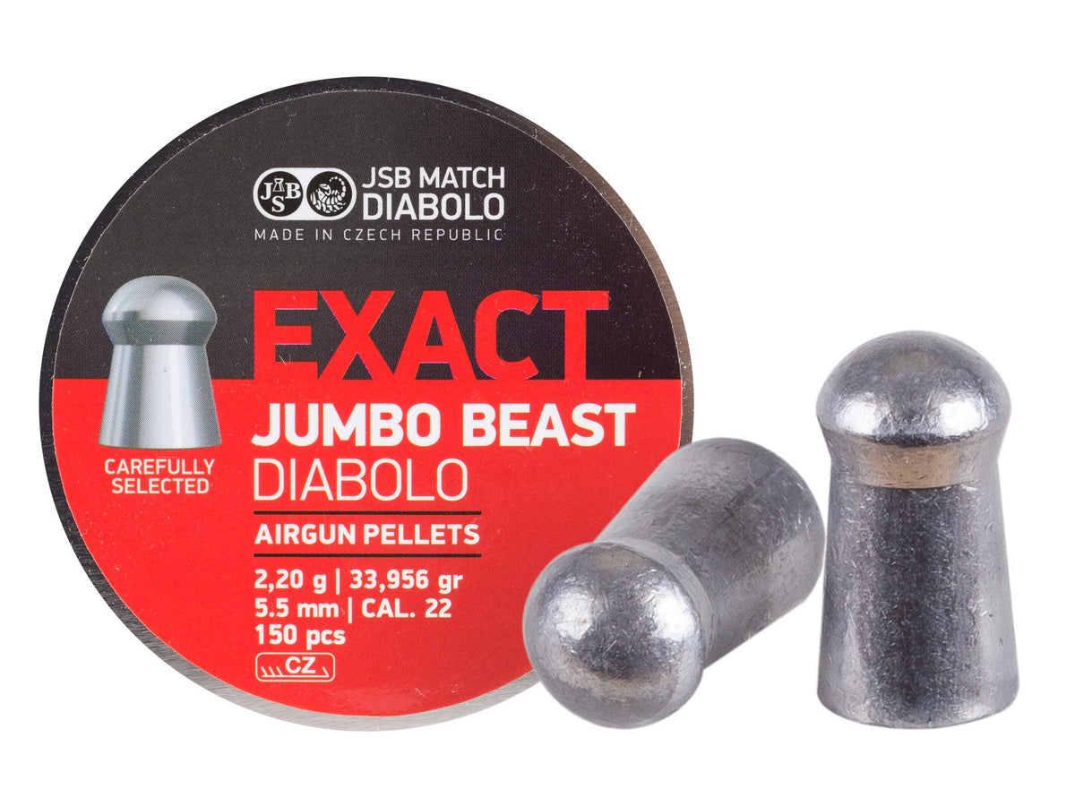 DIABOLOS JSB BEAST JUMBO .22 X 150 DOMED (34GR) - vista 2