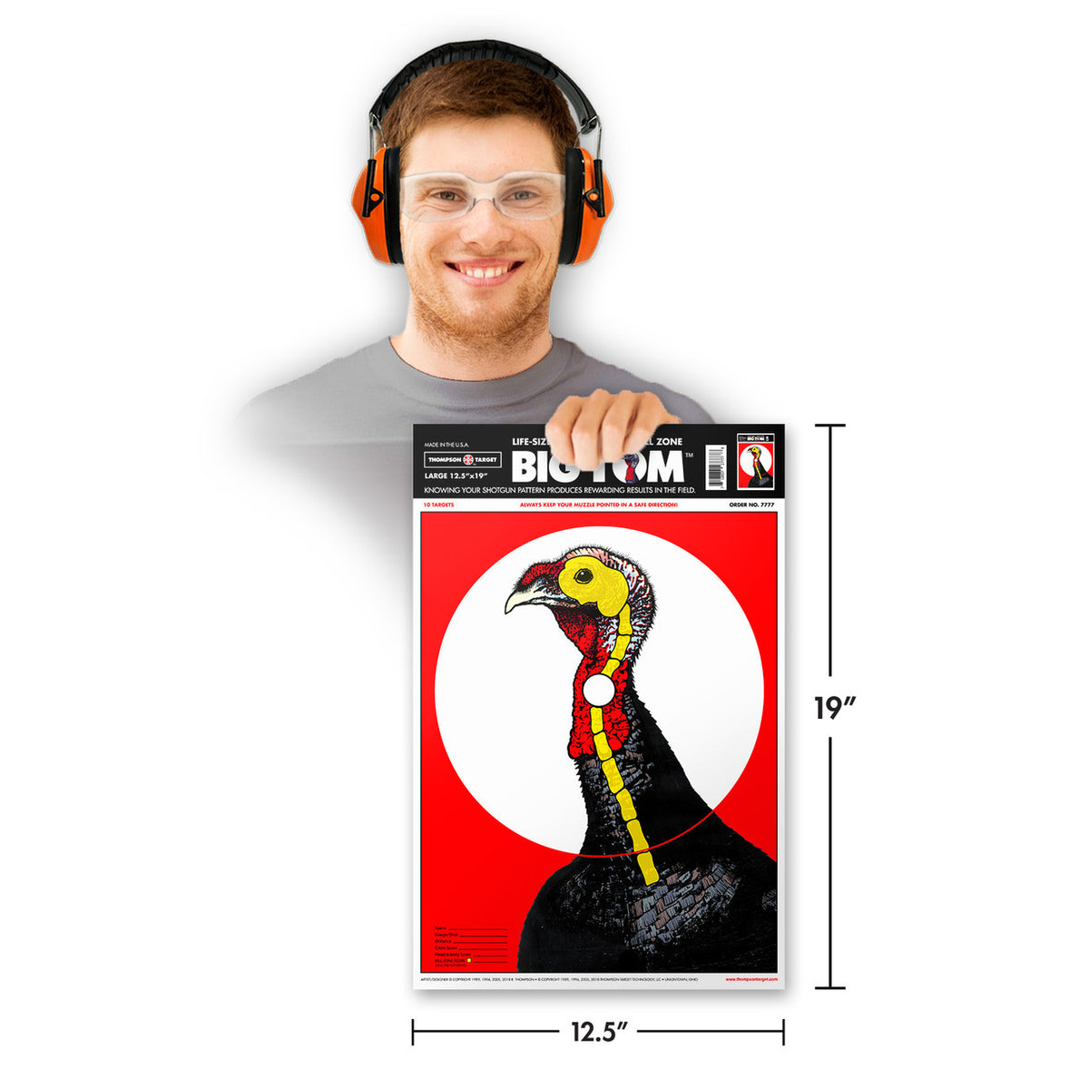 DIANA TURKEY 12.5X19 PAPER TARGETS (7777) - vista 2