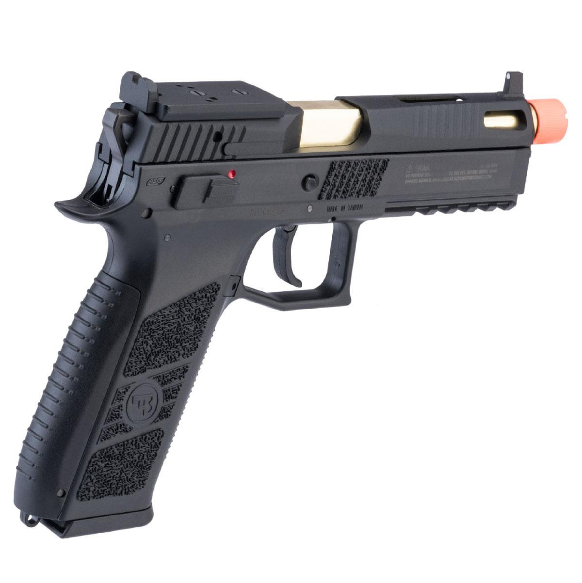 PISTOLA AIRSOFT ASG CZ P-09 BLACK GBB CO2 - vista 3