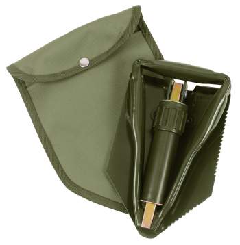 ROTHCO TRI-FOLD SHOVEL W/CANVAS COVER - vista 2
