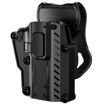 Funda táctica universal para diestros con función de liberación rápida, apta para G17, 1911, 92FS, M9, CZ 75, etc