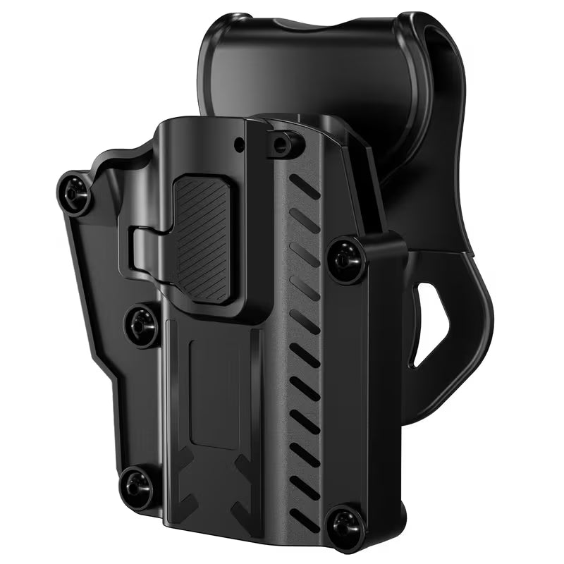 Funda táctica universal para diestros con función de liberación rápida, apta para G17, 1911, 92FS, M9, CZ 75, etc