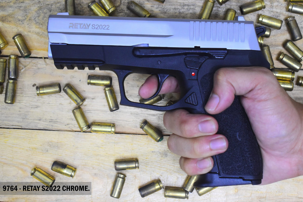 PISTOLA TRAUMATICA RETAY S2022 CHROME  X2 PROVEEDORES - vista 2