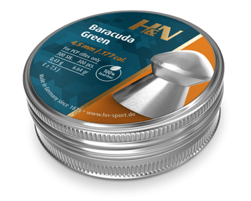 DIABOLOS H&N SPORT .177 X 300 BARACUDA GREEN (6.64GR)