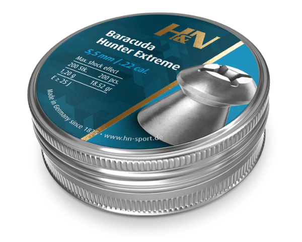 DIABOLOS H&N SPORT .22 X 200 BARACUDA HUNTER EXTREME BLISTER(18.52GR)