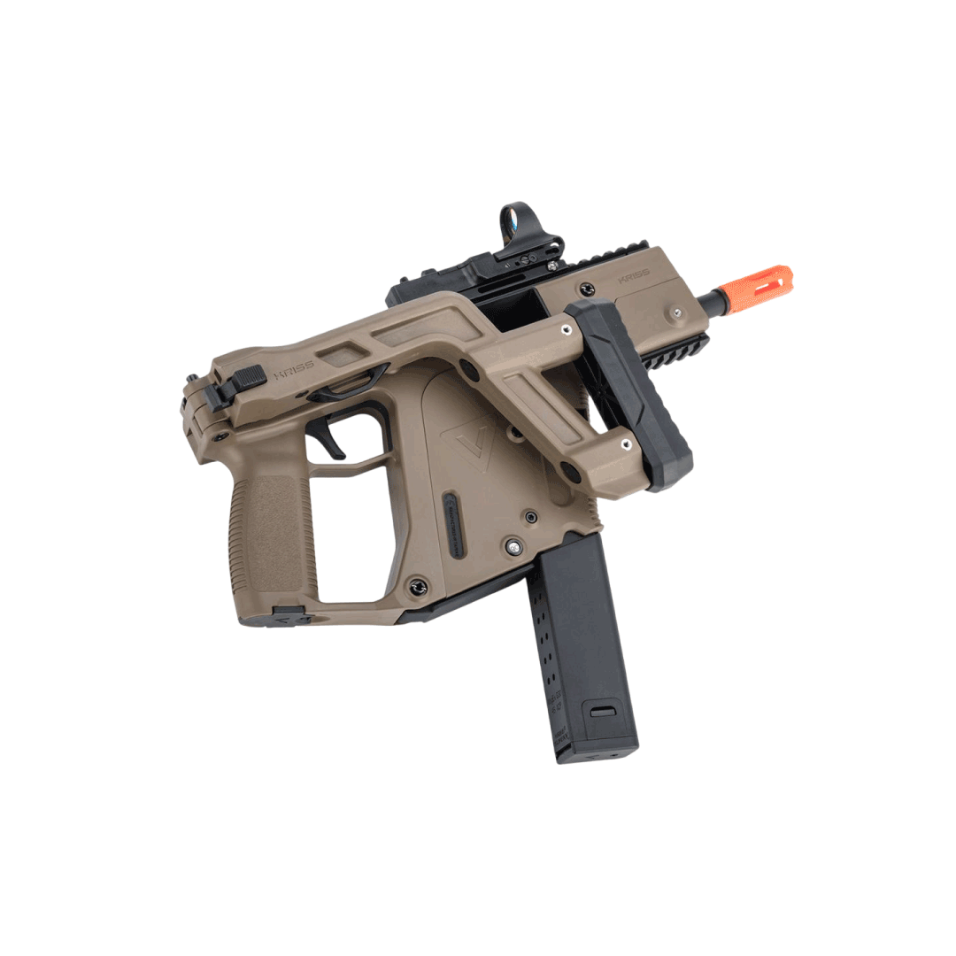 RIFLE AIRSOFT KRISS VECTOR AEG SMG BY KRYTAC 400FPS-FLAT DARK EARTH - vista 3