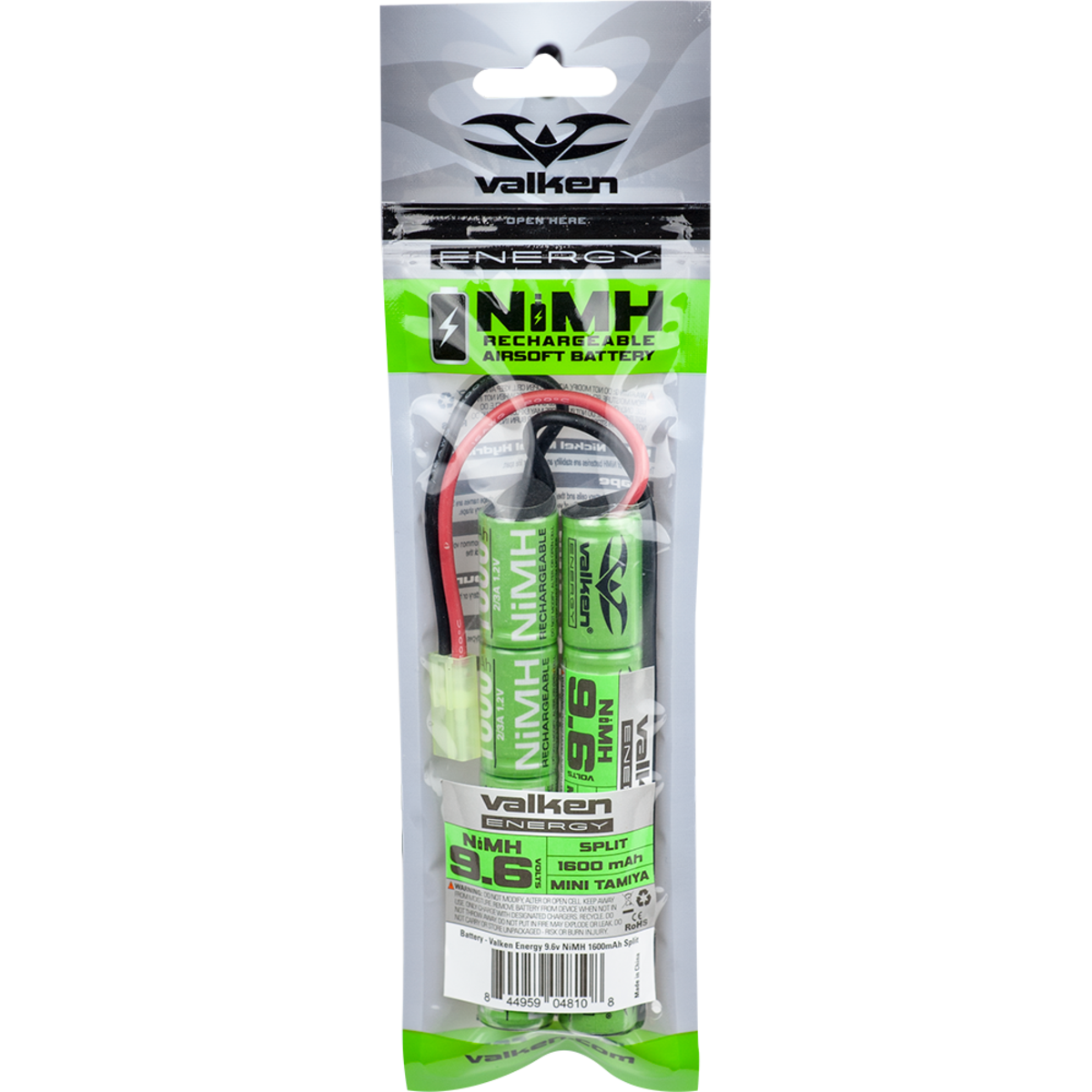 BATERIA AIRSOFT V ENERGY NIMH 9.6V 1600MAH SPLIT - vista 2