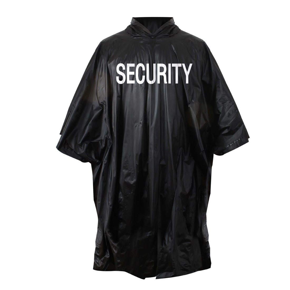 ROTHCO BLACK VINYL PONCHO SECURITY