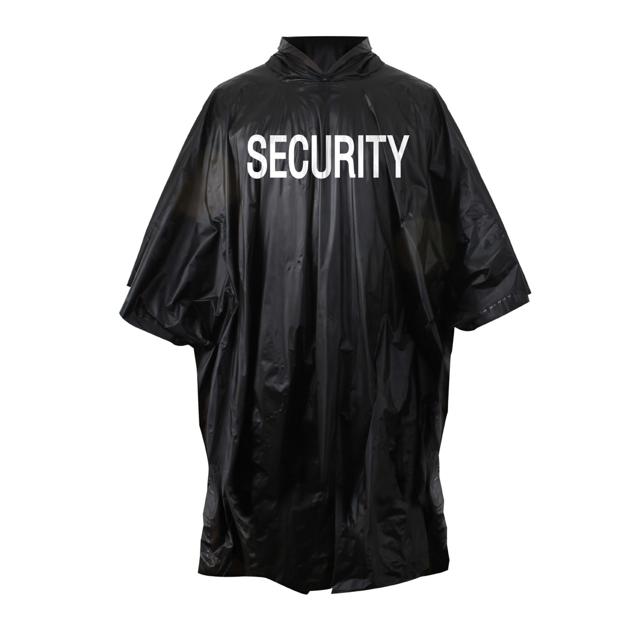 ROTHCO BLACK VINYL PONCHO SECURITY