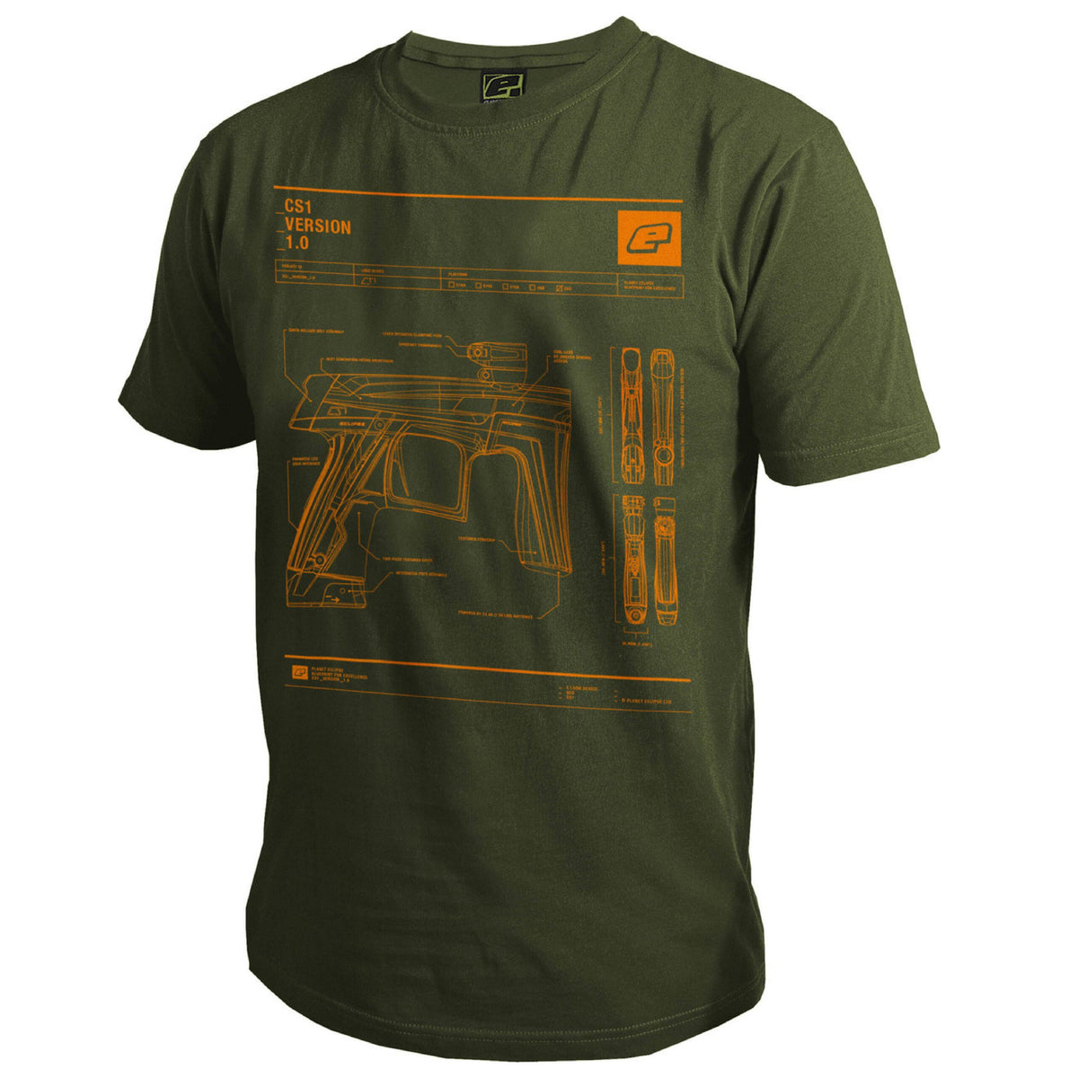 ECLIPSE MENS CS1 T-SHIRT OLIVE M