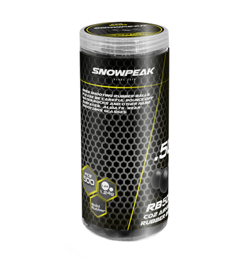MUNICION SNOWPEAK RUBBERBALL RB500 .50 CAL 1.24G
