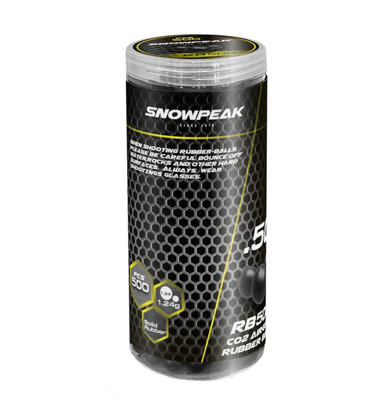 MUNICION SNOWPEAK RUBBERBALL RB500 .50 CAL 1.24G