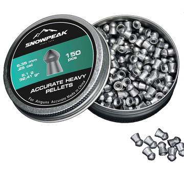 DIABOLOS SNOWPEAK ACCURATE HEAVY .25X150 (32.41GR)