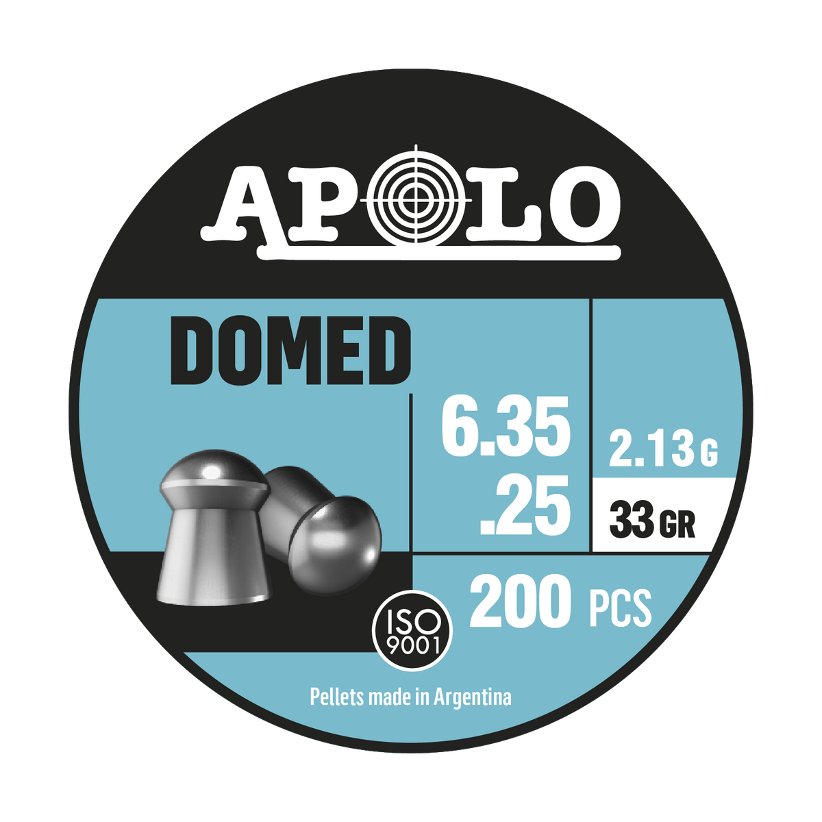 DIABOLOS APOLO DOMED .25X200 33GR