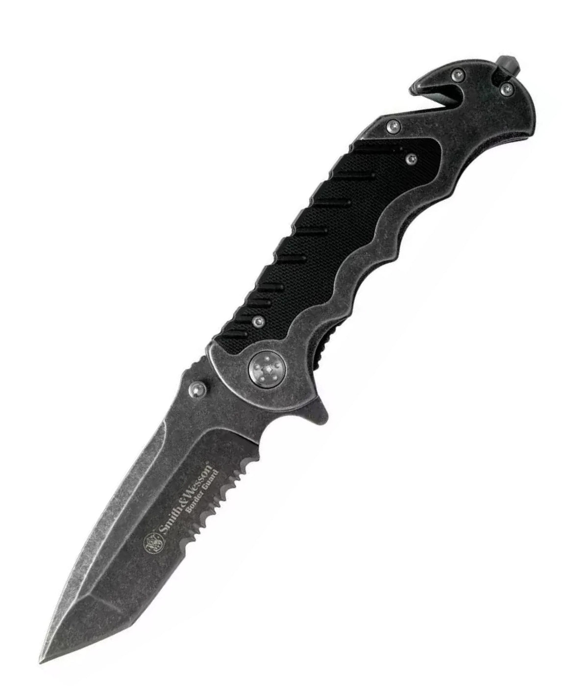 NAVAJA SMITH AND WESSON BORDER GUARD 5 LINER LOCK – BLACK