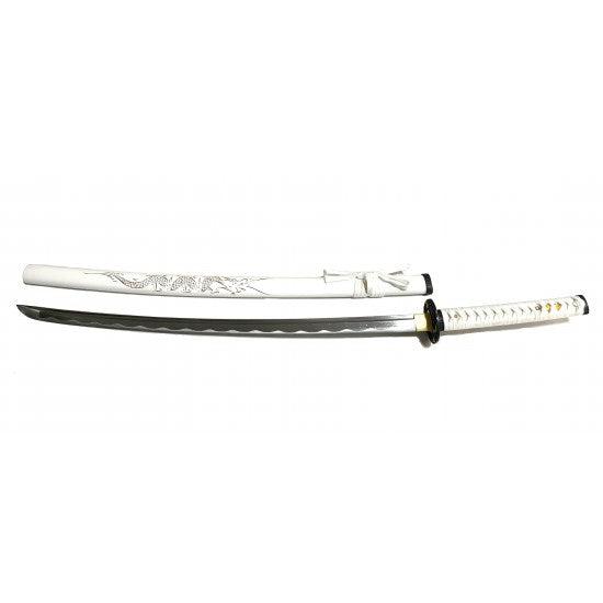 JAGUAR HAND FORGED SAMURAI DRAGON SWORD WHITE 41 PL