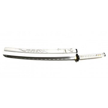 JAGUAR HAND FORGED SAMURAI DRAGON SWORD WHITE 41 PL