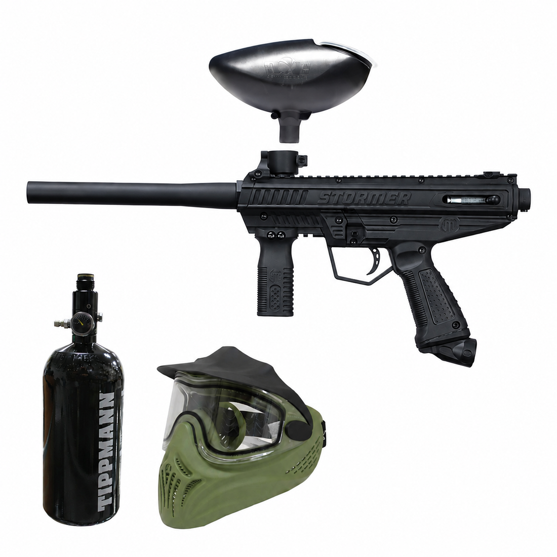 COMBO STORMER BASIC BLACK – RENTAL, TANQUE 48CI/3000, HELIX OLVE LENS