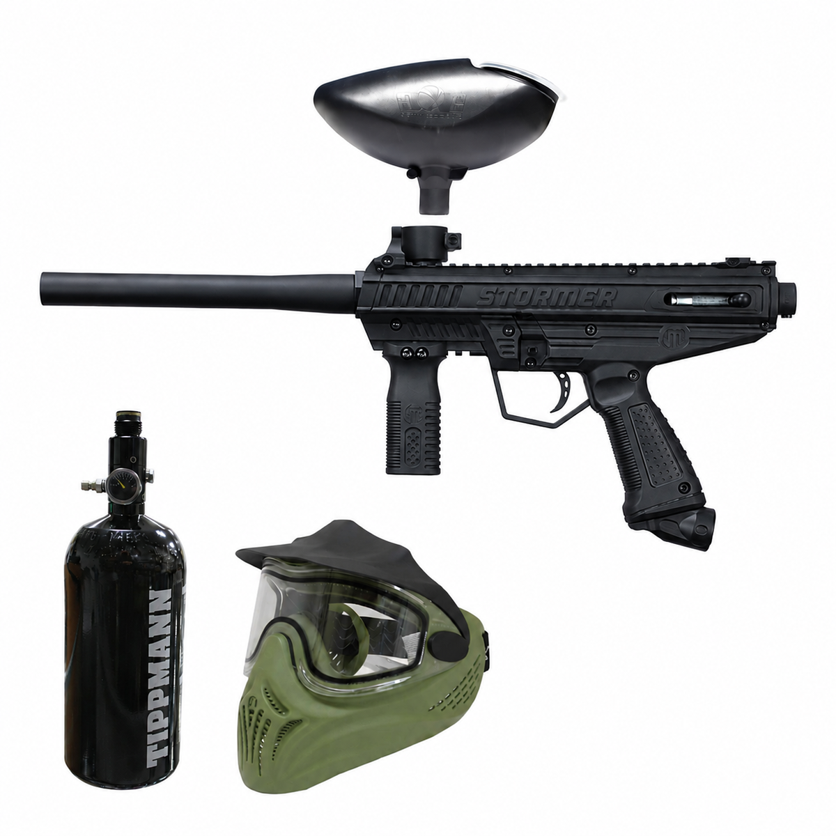 COMBO STORMER BASIC BLACK – RENTAL, TANQUE 48CI/3000, HELIX OLVE LENS