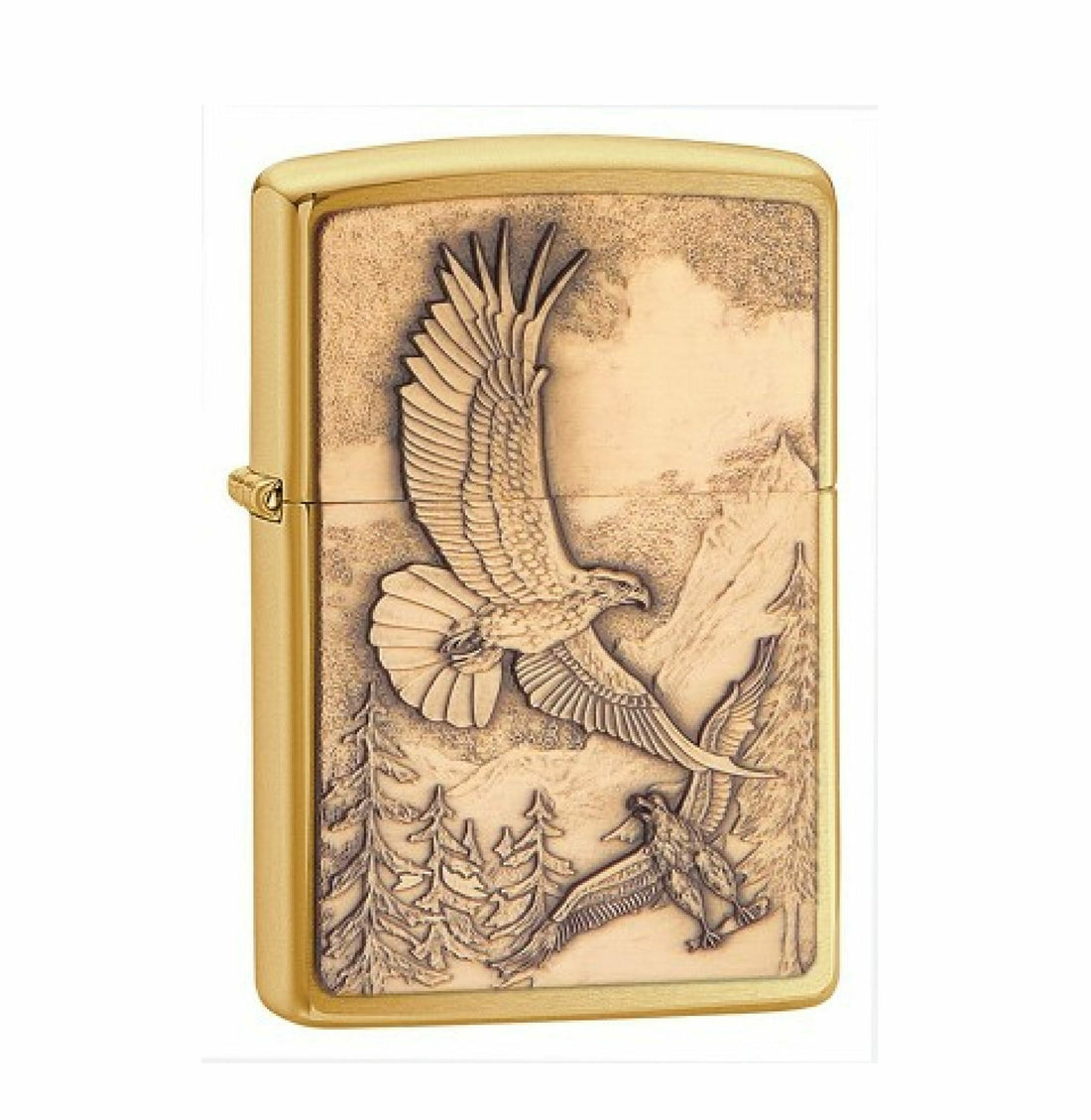 ZIPPO WHERE EAGLES DARE PEWTER EMBLEM