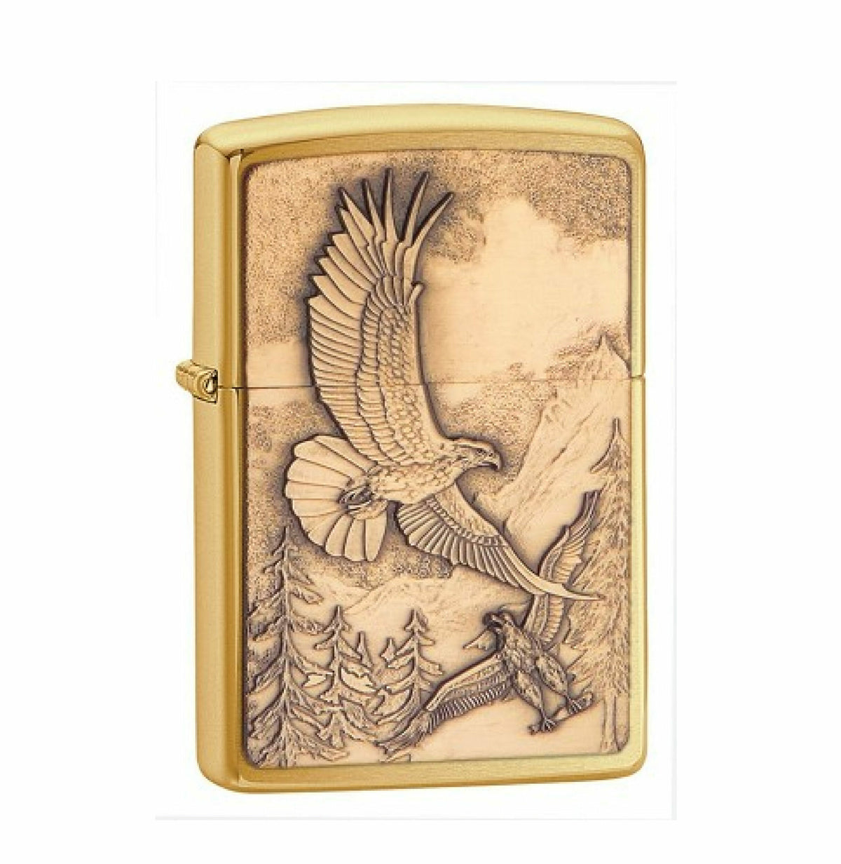 ZIPPO WHERE EAGLES DARE PEWTER EMBLEM