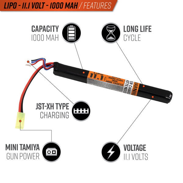 BATERIA AIRSOFT V ENERGY LIPO - vista 2