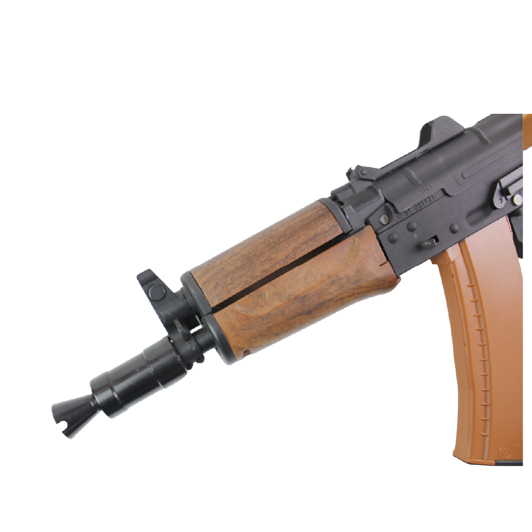 AIRSOFT DOUBLE BELL AKS74U AEG – WOOD/BLACK - vista 4