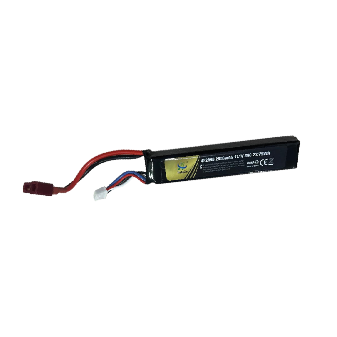 BATERIA AIRSOFT HONGJIE 11.1V 2500MAH 30C DEANS
