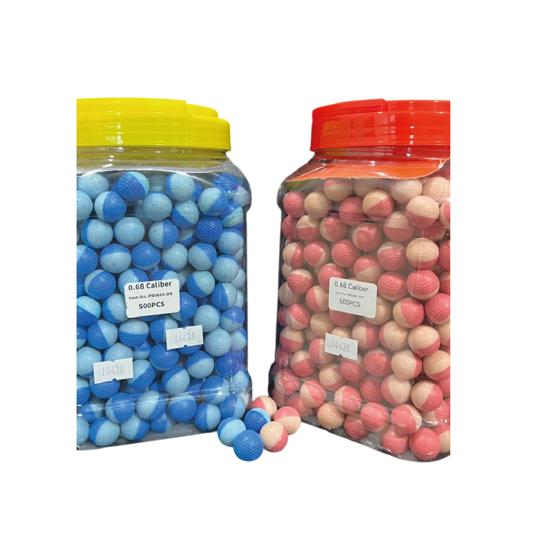 BOLA DE TALCO .68 – WHITE/RED - vista 2