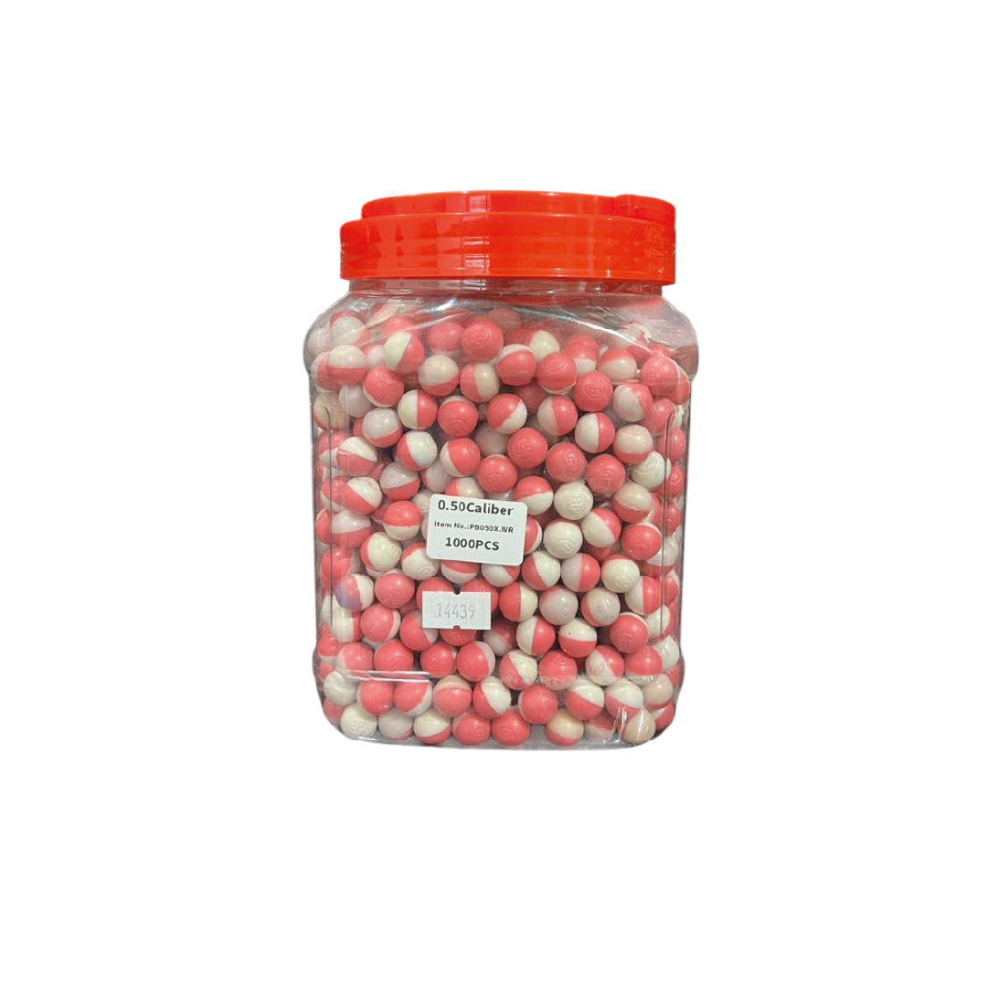 BOLA DE TALCO .50 – WHITE/RED